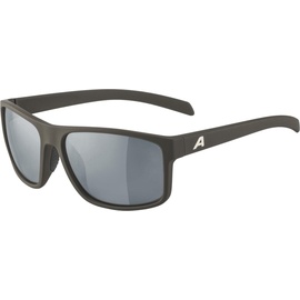 Alpina Nacan I Verspiegelte Polarisierte Sonnenbrille - Coffee / Grey matt, - Black Mirror/CAT3