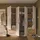 Forte Drehtürenschrank Mokkaris 205,9 x 200,1 x 58,8 cm Beige/Khaki