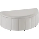 Tectake Polsterbank Moon Samtoptik Taupe 108 x 48 x 38,5 cm