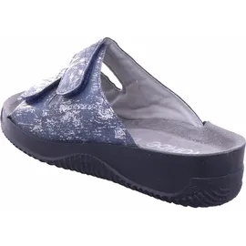 ROHDE Damen Pantolette aus Leder mit zartem Metallic-Schimmer Soltau-40 1958, Größe:38 EU, Farbe:Blau - 38