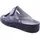 ROHDE Damen Pantolette aus Leder mit zartem Metallic-Schimmer Soltau-40 1958, Größe:38 EU, Farbe:Blau - 38