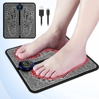 Elektrische Fußmassagegeräte, EMS Fußmassagegerät ,ragbares Fußmassagegerät zur Schmerzlinderung und Verbesserung der Durchblutung, Faltbare Tragbare Massage-Fußmatte, USB-Aufladung