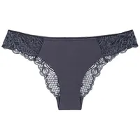 Triumph Brasilslip Wild Peony Florale Brazilian Knickers Dunkelgrau 40