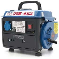 HBM 720W Generator mit 63 cc Benzinmotor, 230V