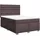 vidaXL Boxspringbett 140 x 200 cm Dunkelbraun