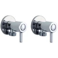 OEM Hydroland Eckventil C015, max. 10,00 bar, Eckventil 1/2"x1/2" Absperrventil Absperrhahn 2er Set Einhebelventil