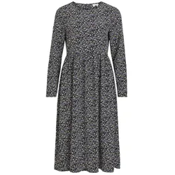 Nadia Midi Kleid - schwarzblütig - VILA