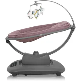 lionelo BLOSSOM Elektrische Babywippe bis zu 9 kg Babyliege Verstellbare Rückenlehne Natürliches Schaukeln 5 Geschwindigkeiten Ergonomischer Sitz Bluetooth-Fernbedienung, 5 Melodien