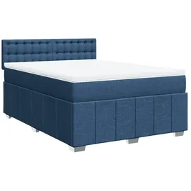 vidaXL Boxspringbett 140 x 200 cm Blau