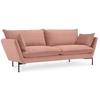 Nordic Collection Sofa Hasle Lux Cord Rosa Blush 3-Sitzer