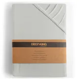 DecoKing Spannbettlaken Jersey 140 x 200 - 160 x 200 cm Silber