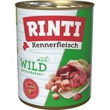 Rinti Sparpaket RINTI Kennerfleisch Wild 24x800g Dose Hundenassfutter