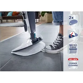 Leifheit Ersatzpad Dampfreiniger Cl.Tenso Pow.2er Türkis/Blau