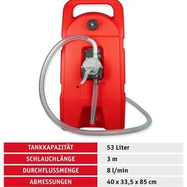 WALTER WERKZEUGE Kraftstofftrolley Rot