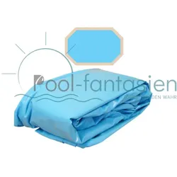 GRE Poolfolie Holzbecken oval