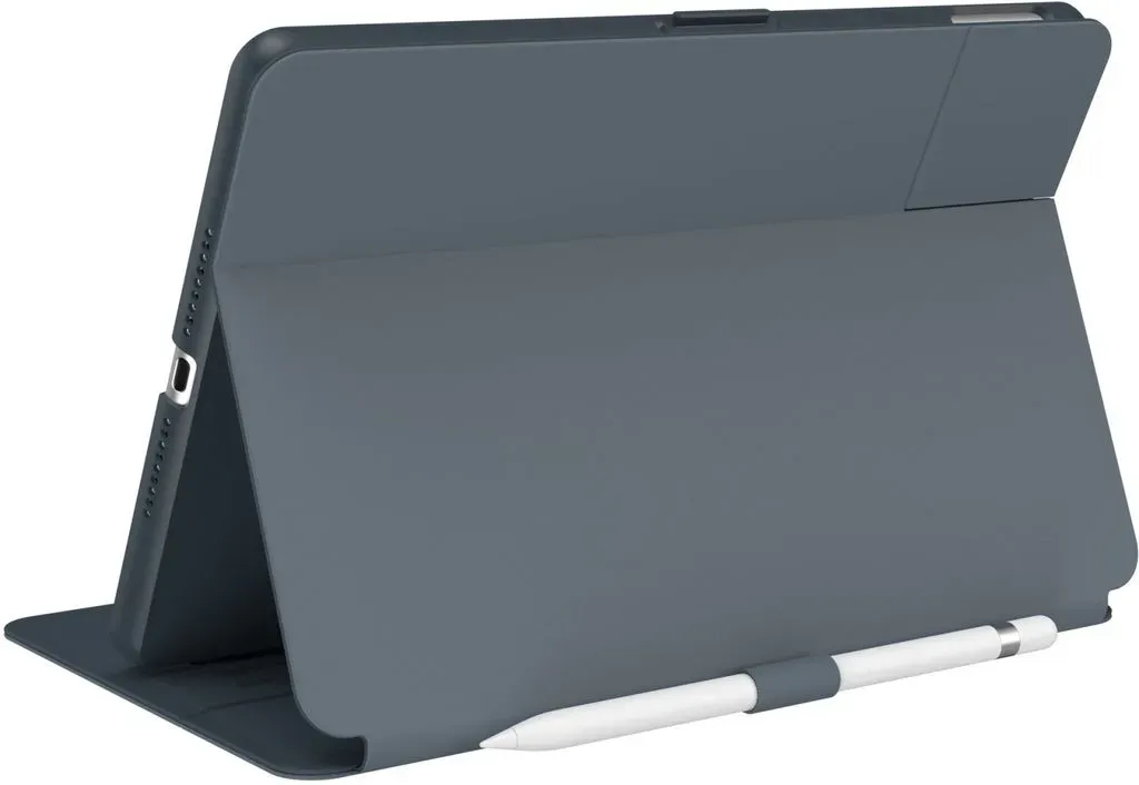 Speck Balance Folio - Apple iPad 8 (2020) Hülle Klapphülle + Stifthalter - Stormey Grey