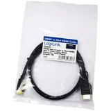 Logilink HDMI Anschlusskabel HDMI-A Stecker HDMI-Mini-C Stecker 100 m Schwarz