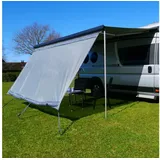 yourGEAR Vorzelt yourGEAR Sun + Rain Blocker 2,4x2m Vorderwand Markise, Personen: 0 blau|grau