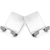 Intirilife Rasierer Halter Selbstklebend Edelstahl Silber
