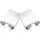 Intirilife Rasierer Halter Selbstklebend Edelstahl Silber