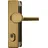 ABUS Schutz-Wechselgarnitur Langschild eckig Gold HLZS814