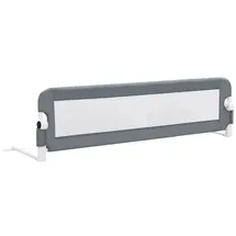 vidaXL Kleinkind-Bettschutzgitter Grau 150x42 cm Polyester