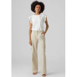 Vero Moda Vmtassa Sl Frill Noos Top Weiß M