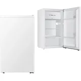 YUNA Kühlschrank SINAIDA E mit Fresh Zone | 94L Nutzinhalt | Vollraumkühlschrank | 84 cm hoch | 86 kWh/Jahr | Türanschlag wechselbar | Leiser Betrieb 36 dB | Weiß