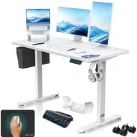 Kesser KESSER® Höhenverstellbarer Schreibtisch elektrisch Ergonomisch Steh-Sitz Schreibtisch 3-Funktions-Memory