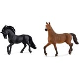 SCHLEICH 13923 Spielfigur - Pura Raza Española Hengst (Horse Club) & 13945 Spielfigur -Oldenburger Stute Horse Club, Mehrfarbig