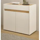 furn.design Kombikommode Center 70 x 80 cm Grau / Weiß