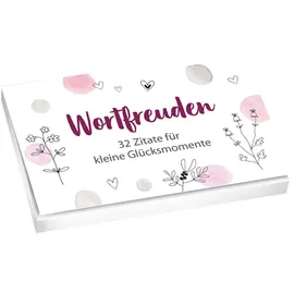 Gerth Medien Wortfreuden - Textkarten: 32 Zitate für kleine Glücksmomente