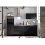 BASIC by Balculina Küchenzeile Jazz 260 cm schwarz