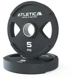 ATLETICA Hantelscheiben Dual-Gripper Hantelscheiben, Paar, 2.5 kg bis 25 kg, 10 kg, (2-tlg)