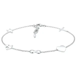 Elli Kreuz Herz Infinity Anker Stern Pendant 925 Silber silberfarben Damen 