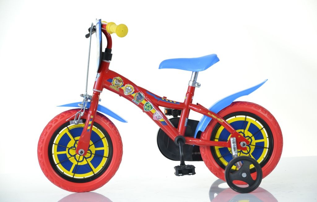 Paw Patrol Kinderfahrrad – 12 Zoll | Original Disney Lizenz | Kinderrad mit Stützrädern - Das Fahrrad aus Paw Patrol als Geschenk für Jungen -...