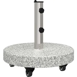 vidaXL Sonnenschirmständer Grau 45 x 45 x 45 cm Granit