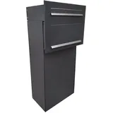 F-05-B XXL Durchwurf Paket-Briefkasten in RAL (30-51 cm Tiefe)