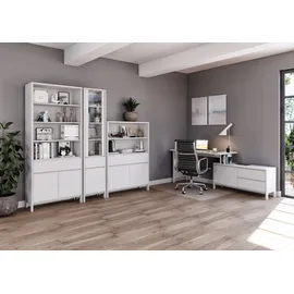 Home Affaire Eckschreibtisch Luven Kiefer massiv / Weiß