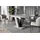 altdecor Esstisch 120 - 160 x 75 cm grau/schwarz
