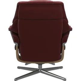 Stressless Stressless® Relaxsessel »Reno« mit Cross Base, Größe S, M & L, Holzakzent Eiche rot