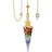 luxuskollektion Edelstein Pendel 7 Chakra Muschelschale Anhänger Kette Reiki Heilung