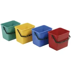 Floorstar Kunststoffeimer E 6 mit Literskala, 6 Liter ER 6 , Farbe: rot