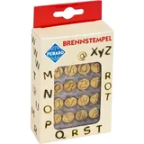 Pebaro 20500 Brennstempel für Brandmalerei, Pyrographie, Holzbrennen, 16-teilig, aus Messing - Buchstaben M-Z und Sonderzeichen, zum Brennen auf Holz, Leder, Kork und anderen Materialien