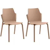 Mobili Rebecca Rebecca Mobili Gartenstuhl 56 x 47 x 83 cm braun 2 St.
