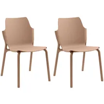 Mobili Rebecca Rebecca Mobili Gartenstuhl 56 x 47 x 83 cm braun 2 St.