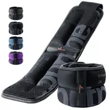 Sportneer Knöchelgewichte für Männer und Frauen, Krafttraining Gewichtsmanschetten, Beingewichte-Set, bequem und weich, perfekt zum Tanzen, Laufen, Gehen (1,8 kg pro Paar, je 0,9 kg)