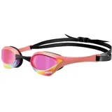 ARENA Unisex Cobra Ultra Swipe Racing Swim Goggles for Men and Women Swipe Anti-Fog Technology Polycarbonate Mirror Lens, Violet/Coral