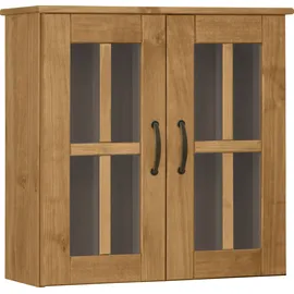 Home Affaire Hängeschrank HOME AFFAIRE "Rodby", beige (natur gebeizt, gewachst), B:60cm H:60cm T:25cm, Massivholz, Schränke, Hängeschrank, FSC-zertifiziertes Massivholz, Griffe Metall, Breite 60cm, Höhe 60cm