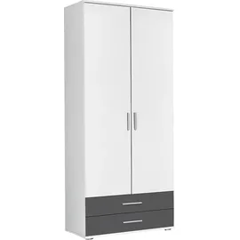 Rauch Rasa 85 x 188 x 52 cm weiß/graumetallic
